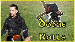 Exploring Dodge Rolls in Fantasy medievalcombatreference [upl. by Atla]