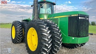 JOHN DEERE 8850 V8 Power Tractor Test Drive [upl. by Emmit]