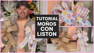 COMO HACER MOÑOS DE LISTON  Tutorial En Español [upl. by Kyriako]