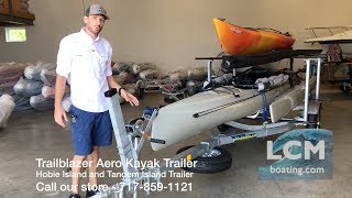 Hobie Adventure Island Trailer  Trailblazer Aero Kayak Trailer [upl. by Anivad361]