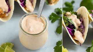 How to Make Fish Taco Sauce [upl. by Ennylhsa]