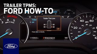 Trailer Tire Pressure Monitoring System TPMS  Ford HowTo  Ford [upl. by Adilen]