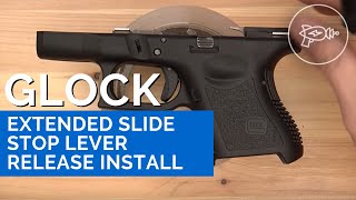 Glock Extended Slide Stop Lever Release Install HDQuick [upl. by Gabriel]