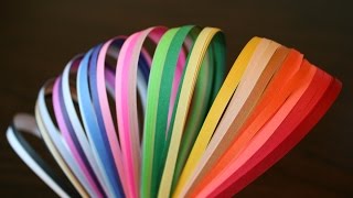 How To Make Your Own Quilling Paper Strips [upl. by Lumbye]