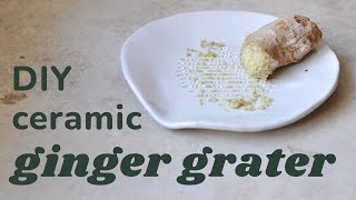 How to make a Ginger Grater  Garlic Grater  Pottery at Home DIY [upl. by Mall]