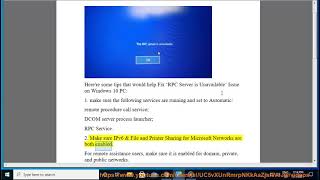 Fix RPC Server is Unavailable Issue on Windows 10 PC [upl. by Greggory]