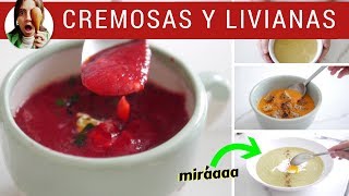 SOPAS 5 cremas de verduras para todos los días [upl. by Nnylacissej116]