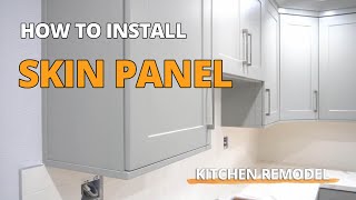 How To Install Skin Panels On Kitchen Cabinets [upl. by Asserak]