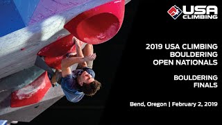 2019 USA Climbing Bouldering Open National Championships  Finals [upl. by Jacques]