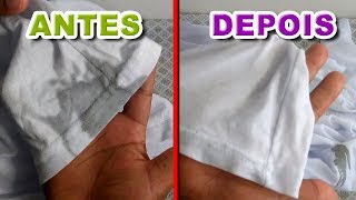 COMO TIRAR MANCHAS DE ROUPAS COM APENAS 3 INGREDIENTES CASEIRO [upl. by Chadbourne]