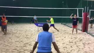 Beach Volley Training Defense [upl. by Elleirbag]