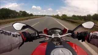 Acceleration 0  200 kmh Ducati Monster 696 [upl. by Naillimxam660]