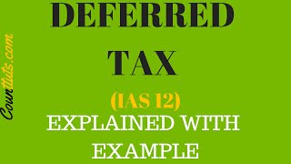 Deferred Tax IAS 12  Explained with Examples [upl. by Dominica579]