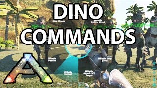 Dino Commands Ark Survival Evolved How to [upl. by Anem]