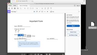 Fill and Sign PDFs on Your Computer with free Adobe Reader DC [upl. by Eatnuahs]