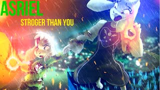 UNDERTALE  STRONGER THAN YOU VER ASRIEL LYRICS  ANIMATIONS [upl. by Aikym]