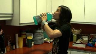 128oz  Gallon Gatorade Chug in 37 Seconds [upl. by Nnaylrebmik404]