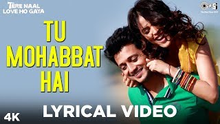 Tu Mohabbat Hai Lyrical  Tere Naal Love Ho Gaya  Atif Aslam Monali Priya  Riteish Genelia [upl. by Hardden]