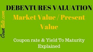 Debentures Valuation  Calculating Market Value PV of Debentures [upl. by Ahsekel]