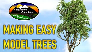 How to Make Easy Super Realistic Trees for Model Train Layouts Wargamming amp Dioramas [upl. by Janet613]