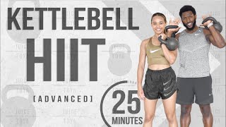 25 Minute Full Body Kettlebell HIIT Workout Advanced [upl. by Benge]