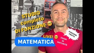 STUDIO DI FUNZIONE funzione fratta esami di maturità analisi matematica 1 esami di stato [upl. by Sirc]