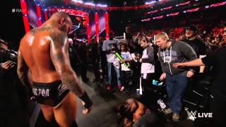 Randy Orton utterly dismantles Seth Rollins Raw March 9 2015 [upl. by Eilrahs]