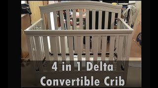 4 in 1 Delta Convertible Crib [upl. by Oidacra701]