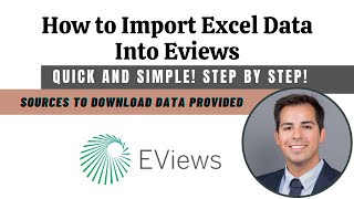 Import data into Eviews  Tutorial [upl. by Annekim]