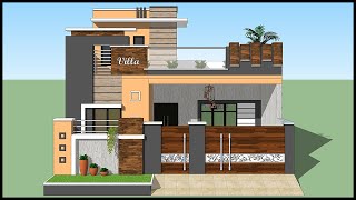 East Facing Modern Home Design  30x50 3d House plan With Elevation Design  Gopal Architecture [upl. by Dlopoel]