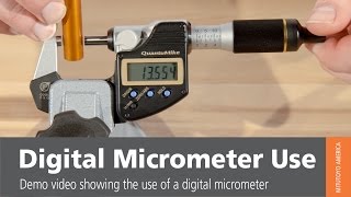 How To Use A Digital Micrometer From Mitutoyo [upl. by Enahs565]