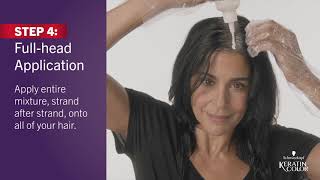 Schwarzkopf Color  How to Apply Keratin Color [upl. by Nishom]