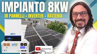 Che SODDISFAZIONE 8Kw di PRODUZIONE Solare off grid Terminato [upl. by Blandina]