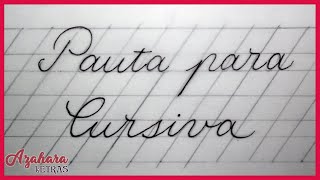 Pauta para caligrafía cursiva [upl. by Berthoud]