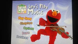 Elmos World Lets Play Music Menu Walkthrough [upl. by Laise]