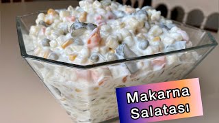 5 DAKİKADA HAZIR OLAN LEZZETLİ MAKARNA SALATASI🙌🏻Makarna Salatası Nasıl YapılırAmerikan Salatası [upl. by Gautier665]