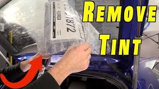 3 Best Ways to Remove Window Tint and Glue [upl. by Ishmael]