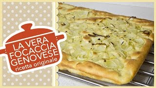 LA VERA FOCACCIA GENOVESE  ricetta originale antica [upl. by Iad]