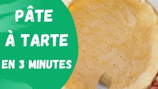 Pâte à tarte en 3 minutes [upl. by Proffitt]