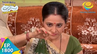 Taarak Mehta Ka Ooltah Chashmah  Episode 1800  Full Episode [upl. by Sosthina]