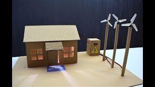 How To Make A Wind Turbine  Wind Turbine School Project [upl. by Adelind865]