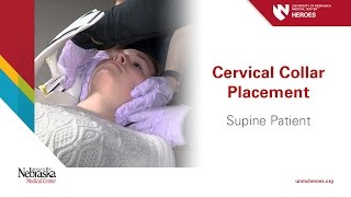 Cervical Collar Placement Supine Patient [upl. by Eelarol]