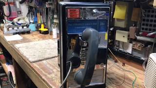 Western Electric 1C single slot payphone How it works [upl. by Noslien261]