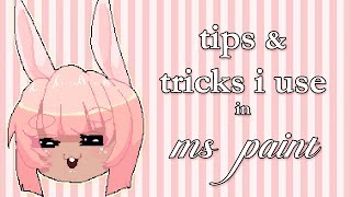 Tips amp Tricks I Use For MS Paint [upl. by Sidran]