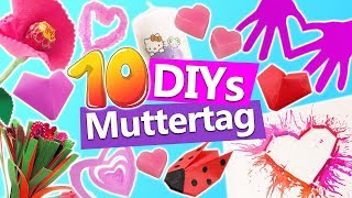 10 DIYs MUTTERTAG  Muttertagsgeschenk selber basteln  Geschenketipps für Mama  DIY Kids Club [upl. by Enorel]