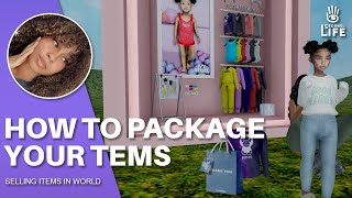 How To Package Items To Sale In World  Second Life [upl. by Ellenaej]