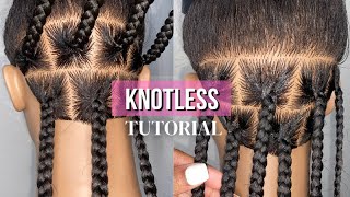 DETAILED Knotless Braid Tutorial  Beginner Friendly [upl. by Karwan549]