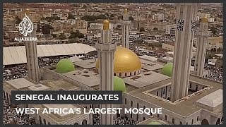 Senegal inaugurates largest mosque in West Africa [upl. by Sheffy]