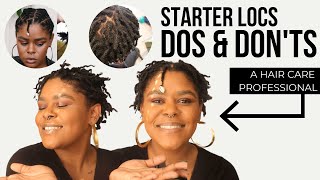 Starter Locs Dos amp Donts from a Loctician [upl. by Sanson]