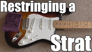 How to Restring a Stratocaster [upl. by Isidore]